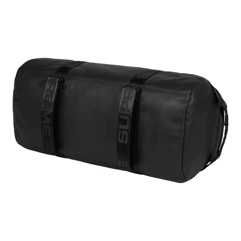 Supreme Cow Leather Handbag Travel Bag Unisex Black-3