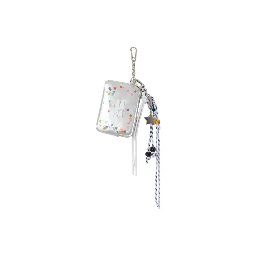 Crying Center Pu Card Holder Regular Women's Iridescent Silver