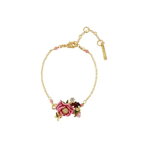 LES NEREIDES Gemstone Rhinestone Gold-Plated Gold-Plated Beads Bracelets Women's Gold