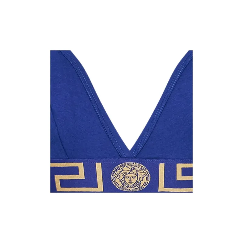 VERSACE Greca Border Bralette 'Bluette'-1