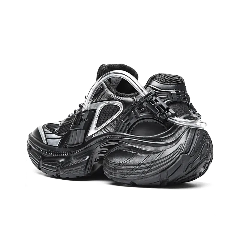 MVA Low Top Chunky Sneakers Unisex Black-2