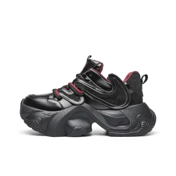 MVA Low Top Chunky Sneakers Unisex Flashing Black