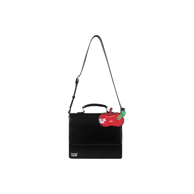 Crying Center PU Backpack Unisex Black-0