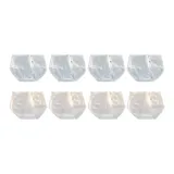 8 Pack (4 Blue+4 White)