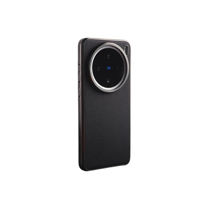 TXBX PC Material Electroplated Frame Litchi Grain Phone Cases Compatibility With Vivo X100/X200 Ultra Collection-0