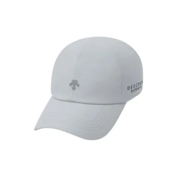 DESCENTE Polyester Polyurethane Baseball Caps Unisex Gray