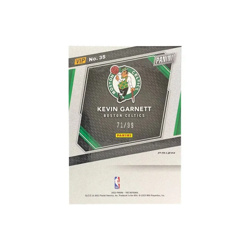 PANINI 2023 Celtics Wolf King Garnett Green Crush Ice Refractor 71/99 Player Card Product Access Sports Cards 1 Pc-1