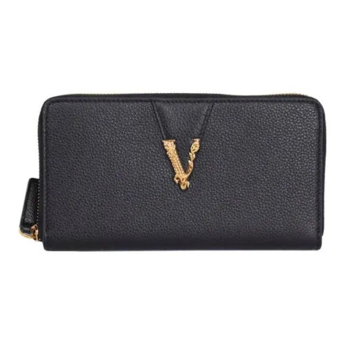 VERSACE VERSACE Leather Wallet Women's Black