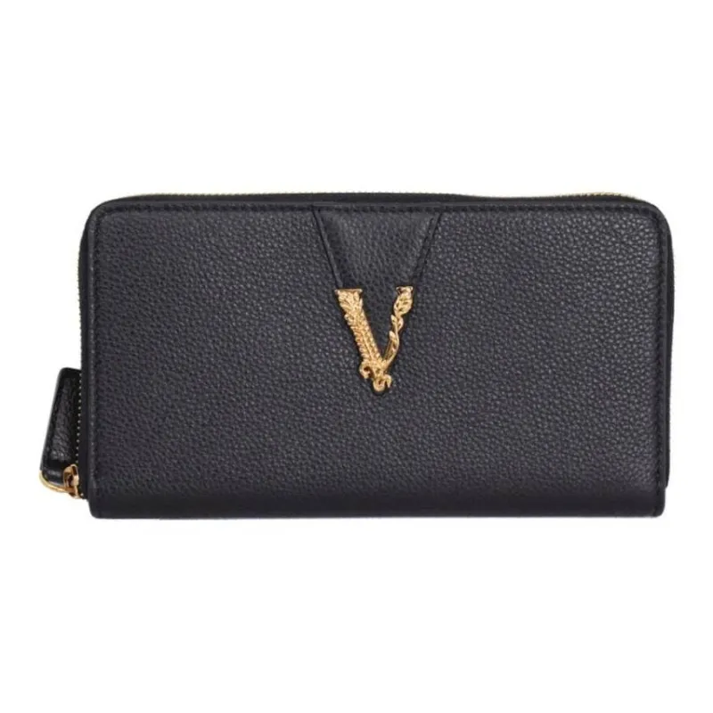 VERSACE VERSACE Leather Wallet Women's Black-0