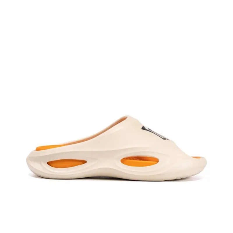 Pnj EVA Slip Resistant Slide Slippers Unisex Beige Orange-1