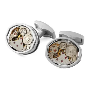 TATEOSSIAN Rhodium-plated Metal Cufflinks Men's Silver