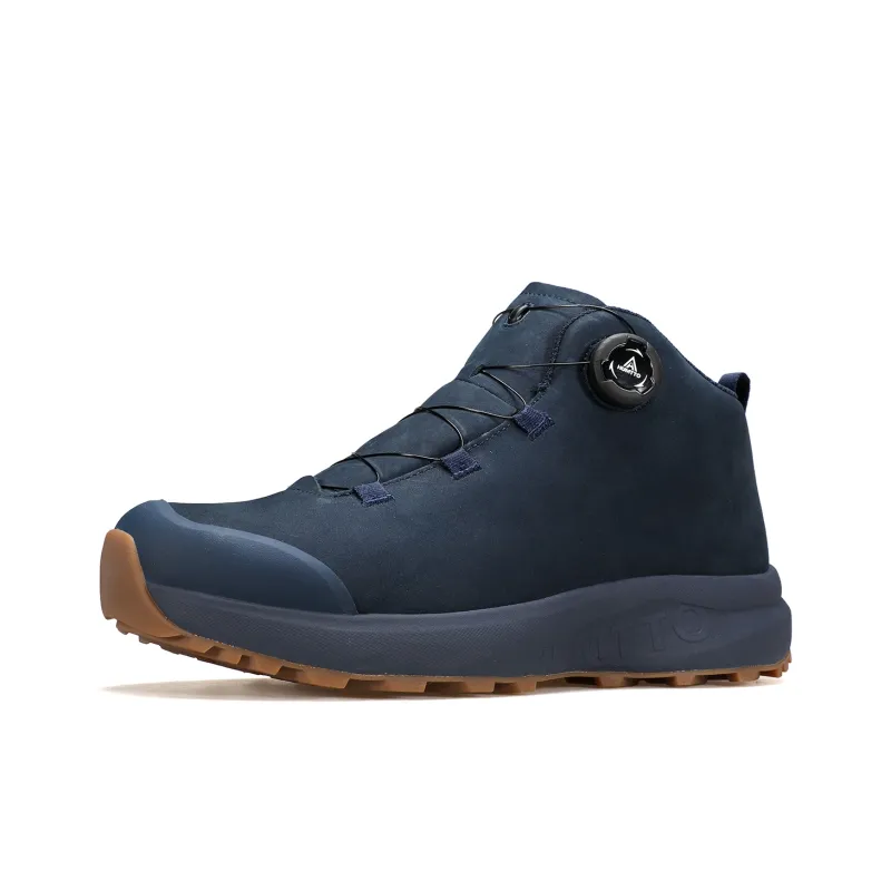 HUMTTO Cushioned Wear Resistant Impact Resistant High Top Outdoor Shoes Men's Blue-1