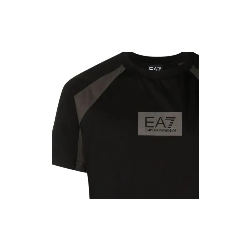 EMPORIO ARMANI EA7 Logo Print Crew Neck Short Sleeved T Shirt T Shirt Men's-5