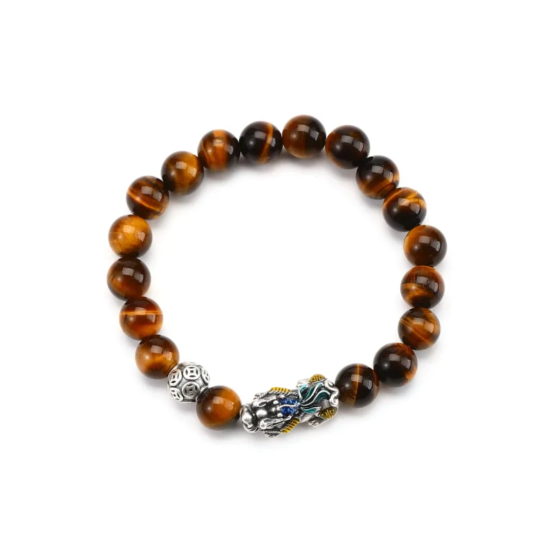 Tanner Tiger's Eye Stone Bracelets Unisex-1
