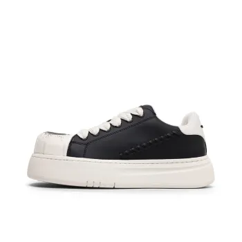 H2 Anti Slip And Wear Resistant Height Increasing Low Top Skateboard Shoes Unisex Black