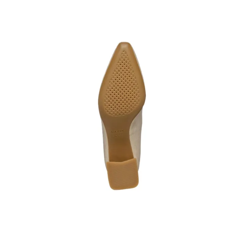 GEOX Giselda Chunky Heel High Heels 6.5cm Women's Light Gold-7