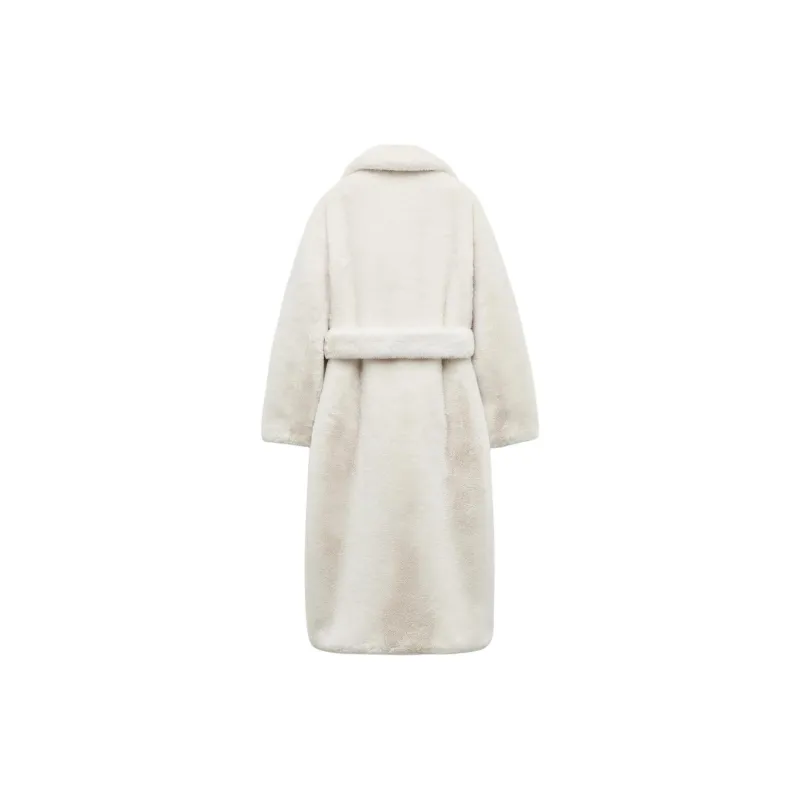 ZARA Coats Women's White-1