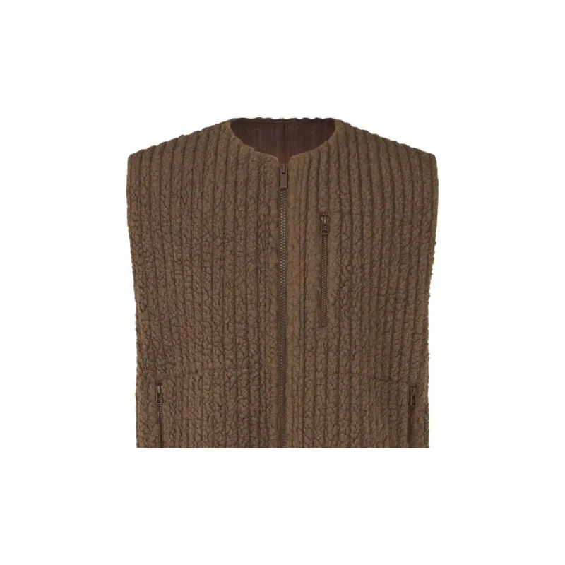 Homme Plissé Issey Miyake Fleeced Pleats Gilet-1
