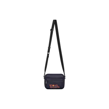 DIOR Cow Leather Crossbody Bag Shoulder Bag Mini Unisex Marine Blue