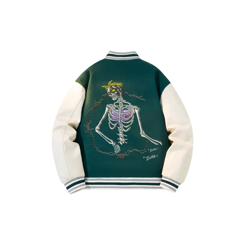 *EVAE+MOB Dreadlocks Series Baseball Jacket Unisex-1