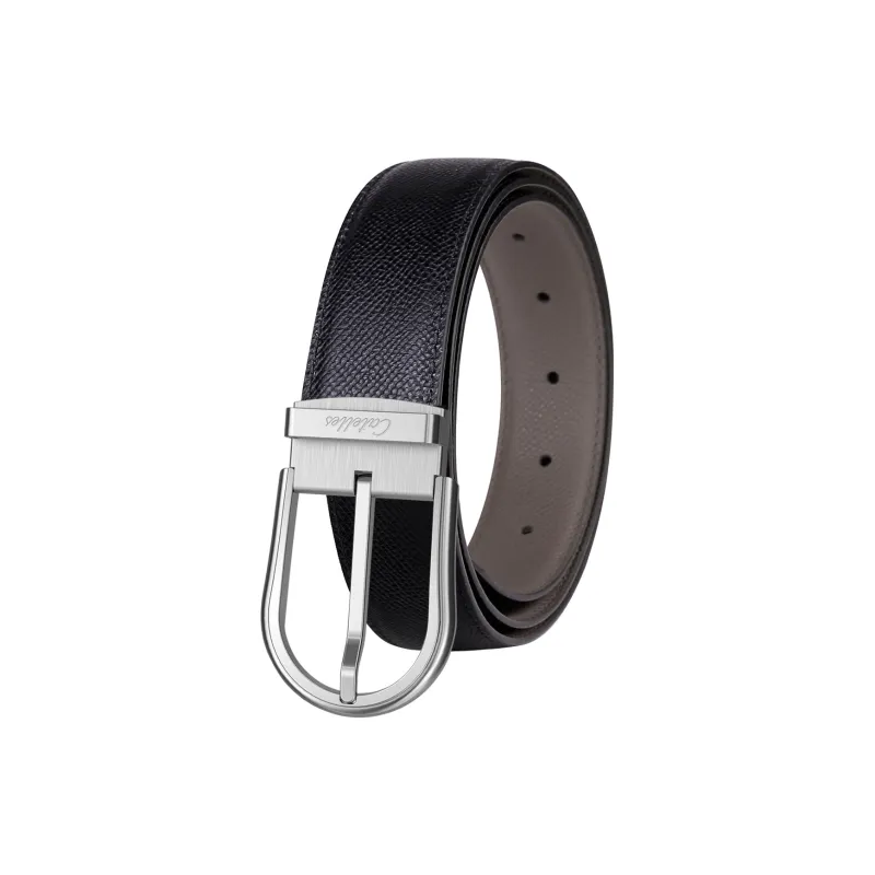 CATELLES Dual Sided Soft Top Grain Cow Leather Leather Belts Men's 3.5cm-3