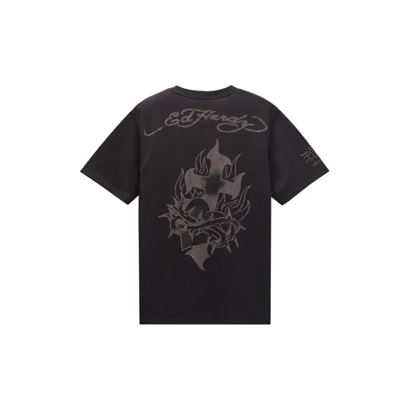 Ed Hardy SS25 T Shirt Men's Black-1