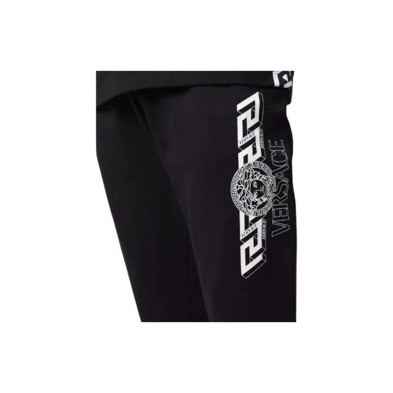 VERSACE Greca Detailed Jersey Knitted Track Pants-3