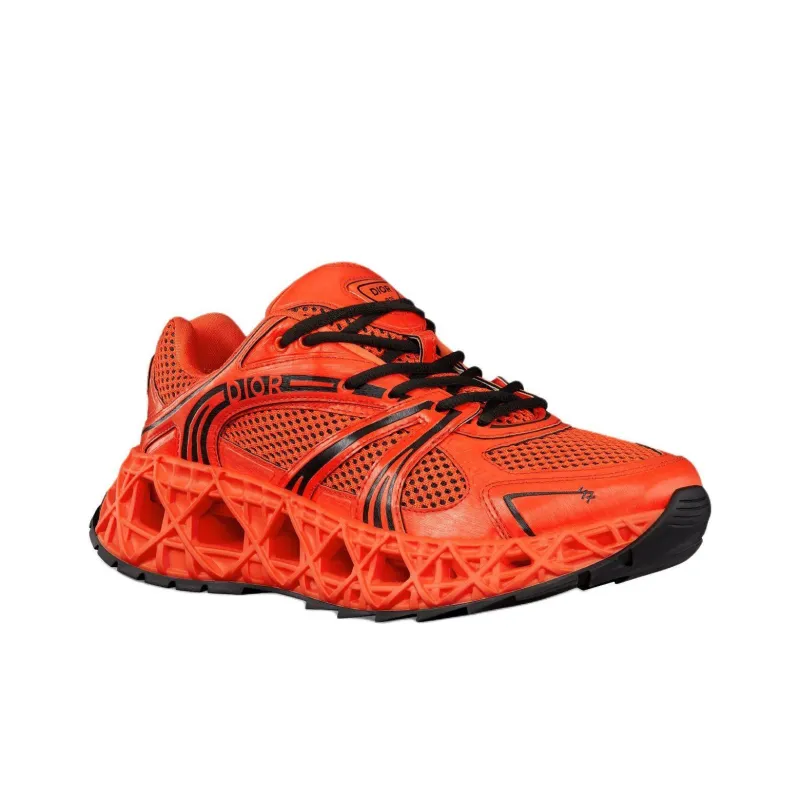 DIOR B35 NXXT Low Top Casual Shoes Men's Orange-1
