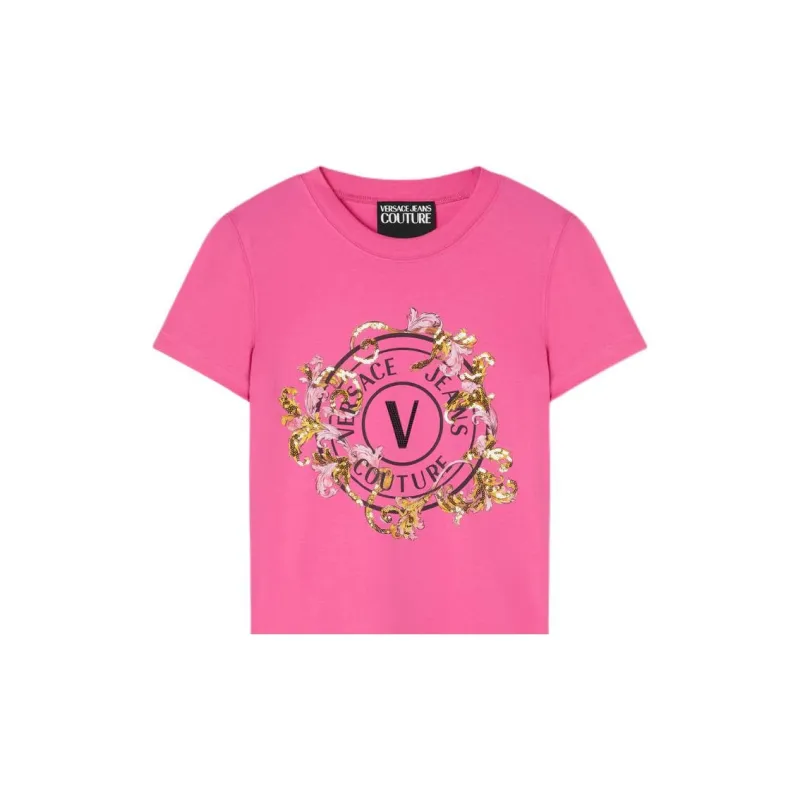 VERSACE Baroque Logo T Shirt-6