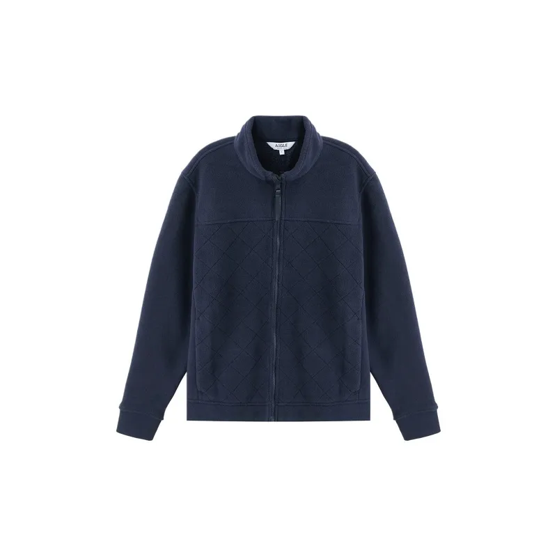 AIGLE CADIOPE Velvet-feel Coat Men's-5