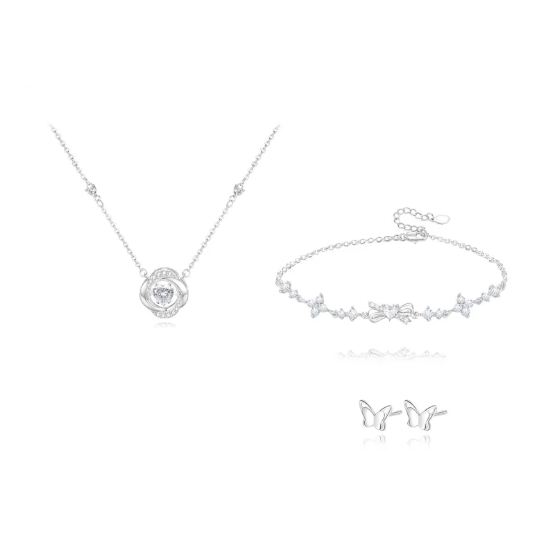 FANFRI Zircon Necklaces Women's Sweet Box-7