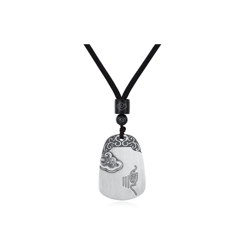 7℃ 999 Fine Silver Sterling Silver Necklaces Unisex-0