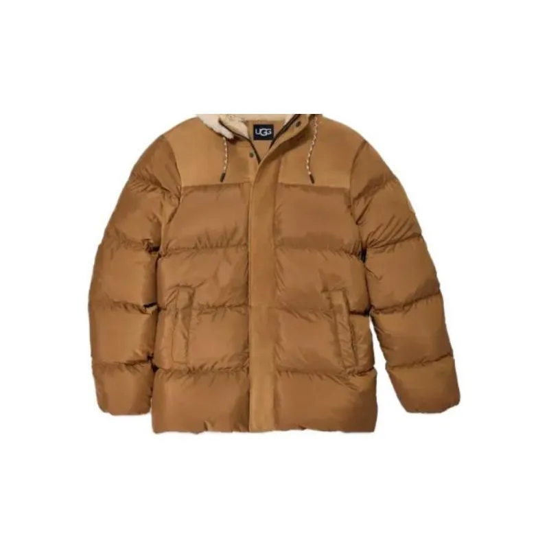UGG Shasta Shearling trim Hood Padded Jacket-5