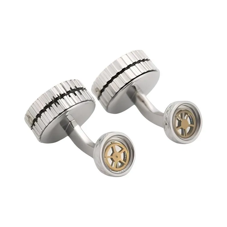 TATEOSSIAN Steel Cufflinks Men's Silver-2