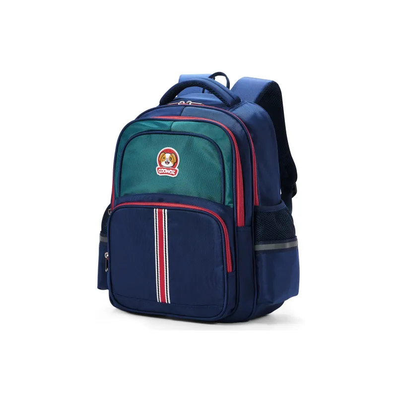 COOWOZ Fabric Backpack Regular Kids' Navy Blue Pink/Navy Blue Green-7