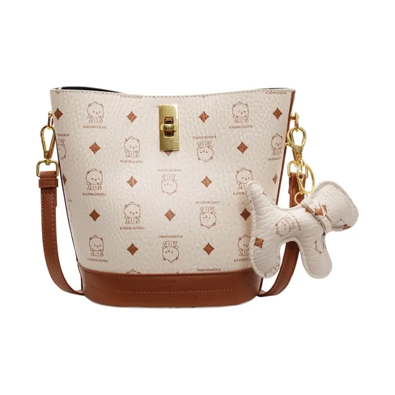 BAODIDAISHU PU Shoulder Bag Crossbody Bag Regular Women's White/Black/Ecru/Pink/Brown-0