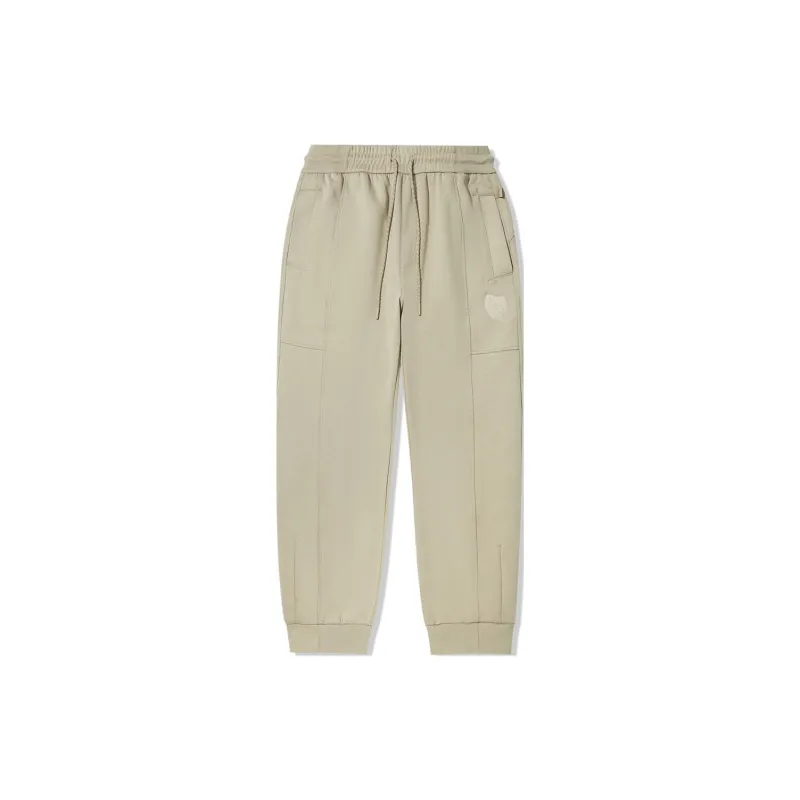 LiNing Knitted Sports Pants Men's Muted Grass-0
