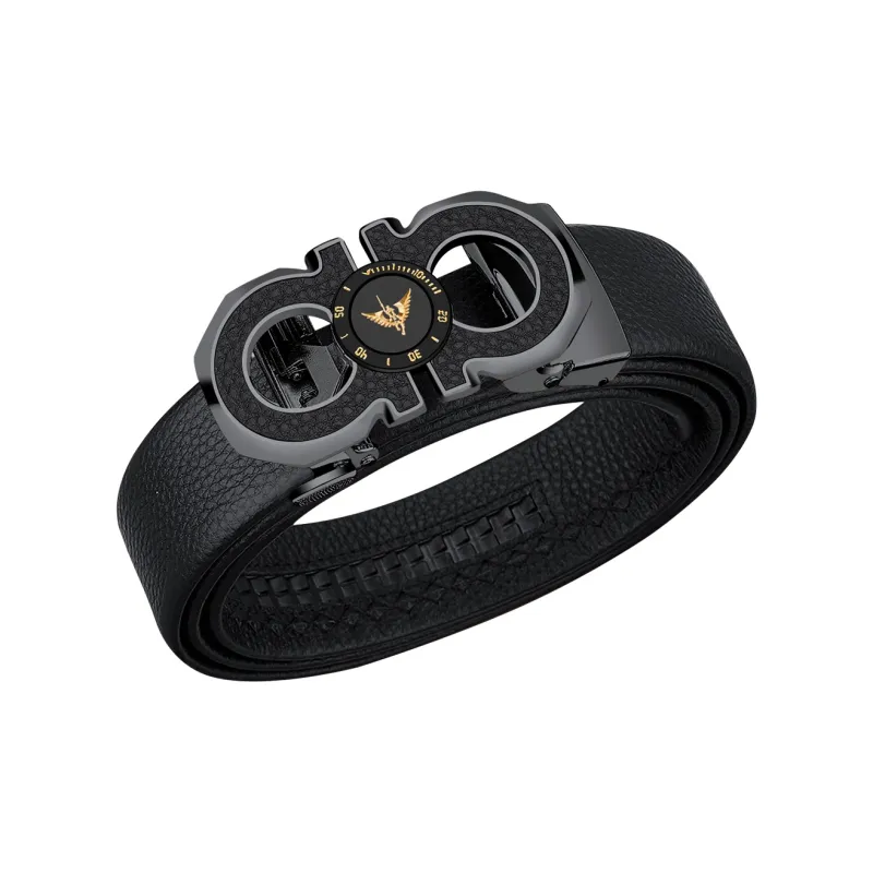 WilliamPOLO Cow Leather Belt Men's 3 Colors Available For Selection 3.5cm Width-2