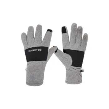 Columbia Polyester Knit Gloves Unisex Gray
