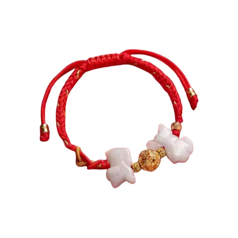 Sweet Kisses Glutinous Jade Bracelets Unisex-7