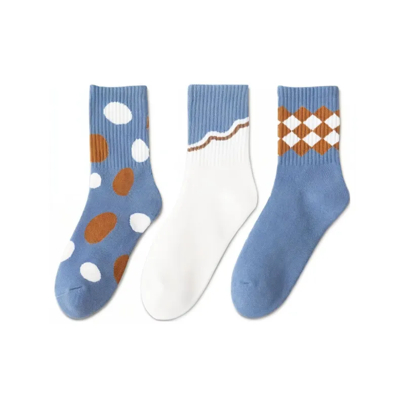MIIOW Mid Calf Socks Women's 5 Pack-5