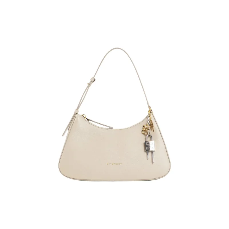GIVENCHY Cow Leather Shoulder Bag Small Size Women's Beige-0