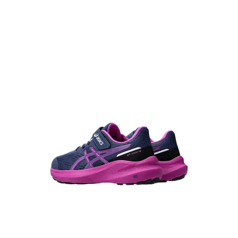 Asics GT-1000 13 Anti-Kick Anti-Slip And Wear-Resistant Low-Top Kids' Running Shoes Indigo/Deep Red Kids'-3
