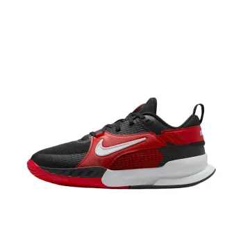 Nike Crosscourt Anti Slip Wear Resistant Low Top Children's Basketball Shoes Black Red Unisex