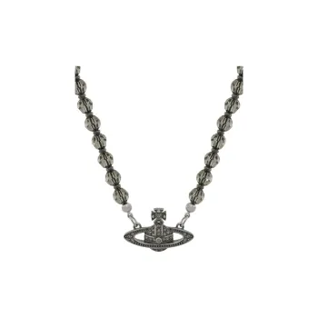 Vivienne Westwood Brass, Black Agate Necklaces Unisex Black