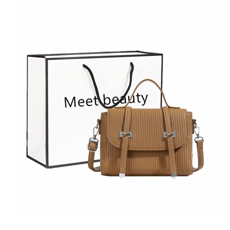 Fitchell PU Commute Crossbody Bag Regular Women's Apricot/Khaki/Ecru/Brown/Coffee/Black-2