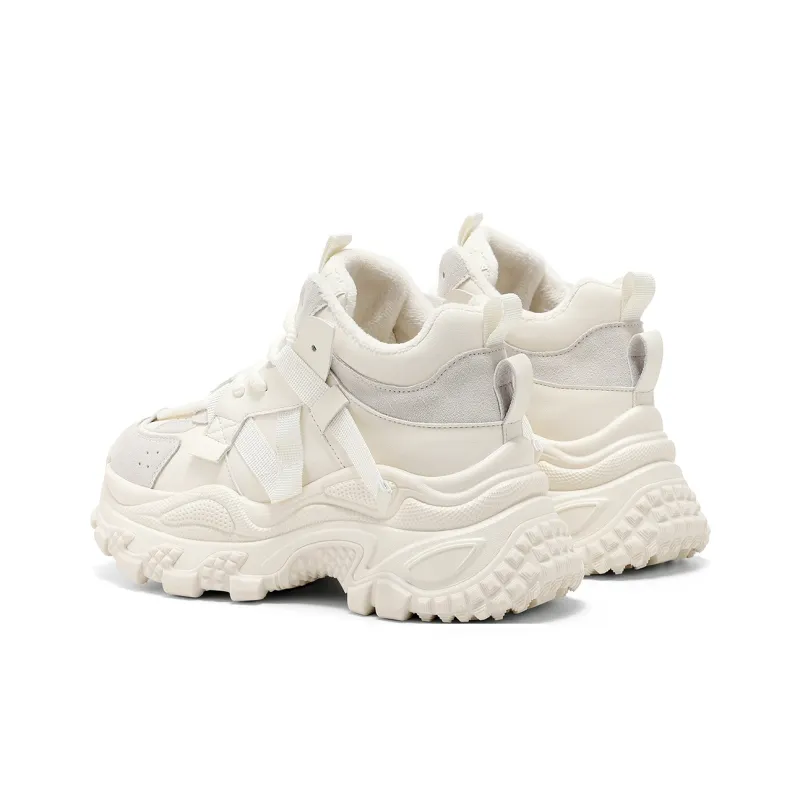 C°BANNER Wear-Resistant Mid-Top Chunky Sneakers Women's-13