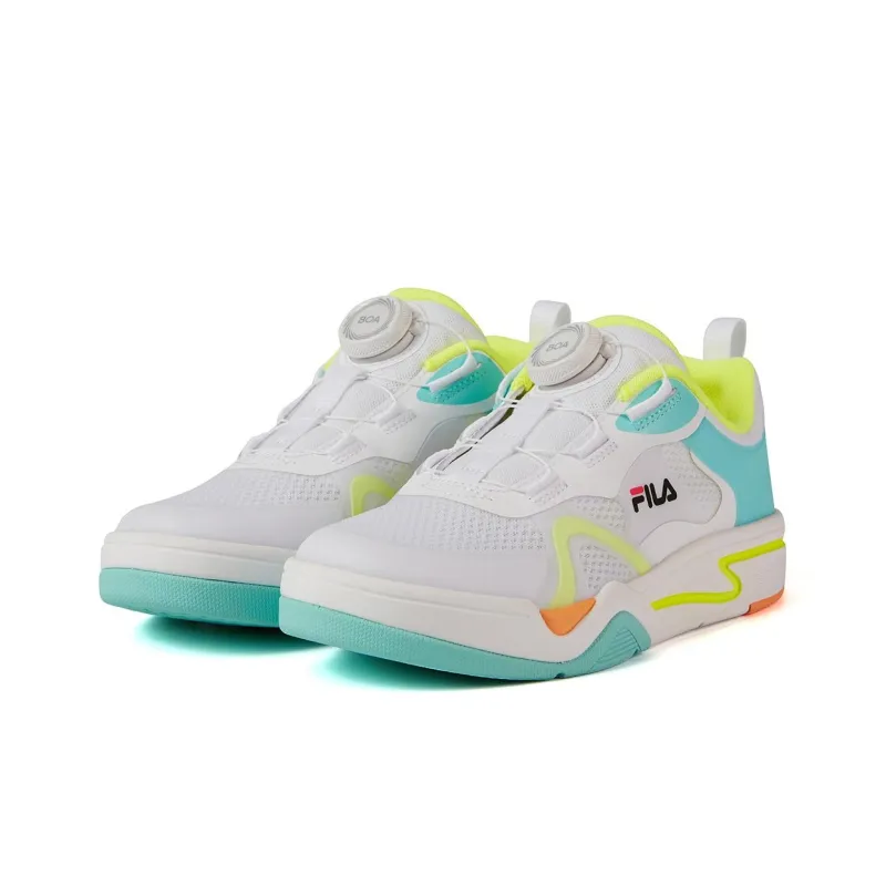 FILA KIDS Low Top Kids' Skateboarding Shoes FILA White/Transparent Blue Teenagers-3