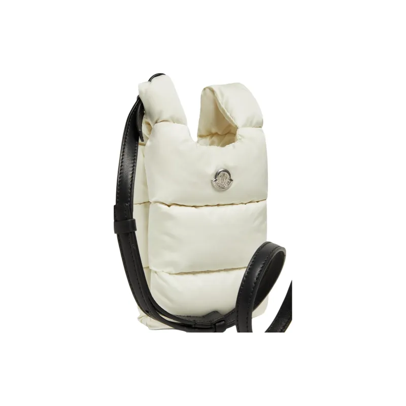 Moncler LEGERETE Collaboration Nylon Crossbody Bag, Shoulder Bag Small Size Women's White-1