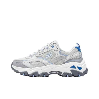Skechers OUTDOOR Cushioned Slip Resistant Low Top Chunky Sneakers Women's Light Gray